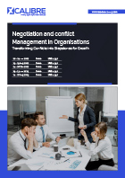 Negotiation and Conflict Management in Organisations Brochure