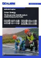 Solar Energy Professional Certification Brochure