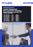 Vendors Management from Selection to Contracting