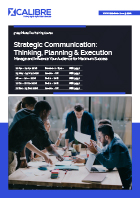 Strategic Communication: Thinking, Planning & Execution Brochure